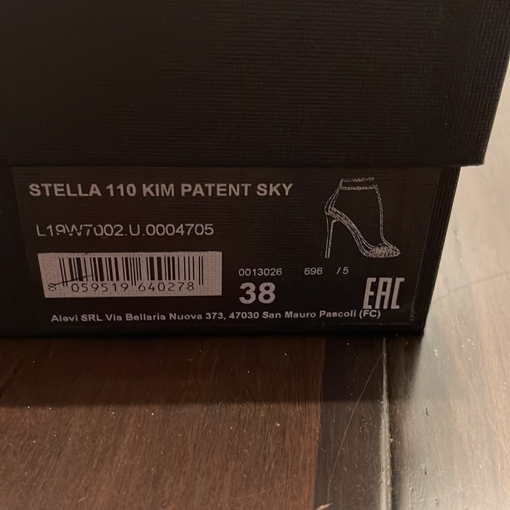Alevi Stella Kim Patent Blue Sandals - Picture 5 of 5